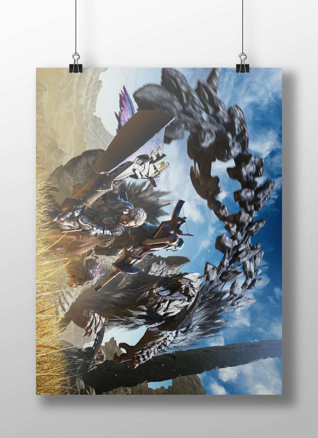 Monster Hunter franchise characters and creatures Main Subject: Monster Hunter franchise characters and creatures Matte