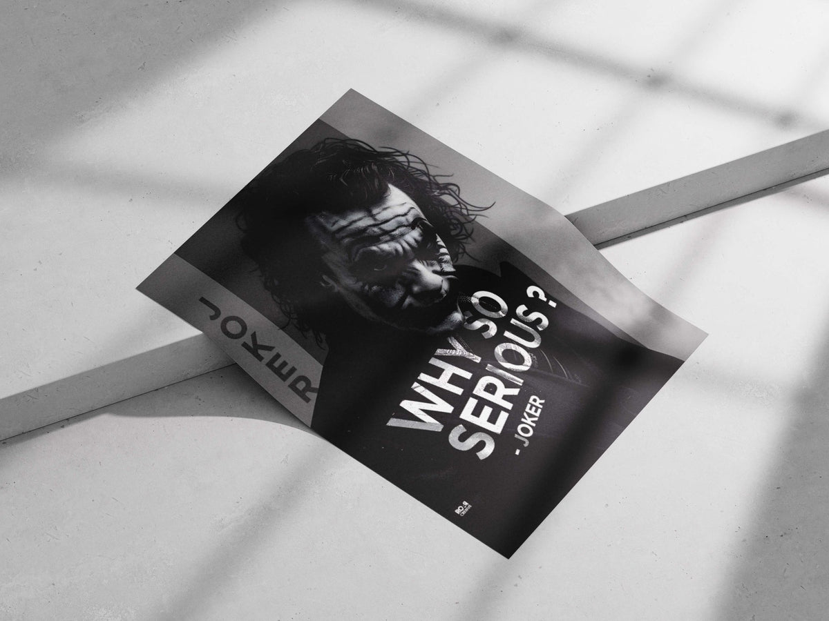 Joker (character from DC Comics' The Dark Knight franchise) Joker - Noir Icon Poster