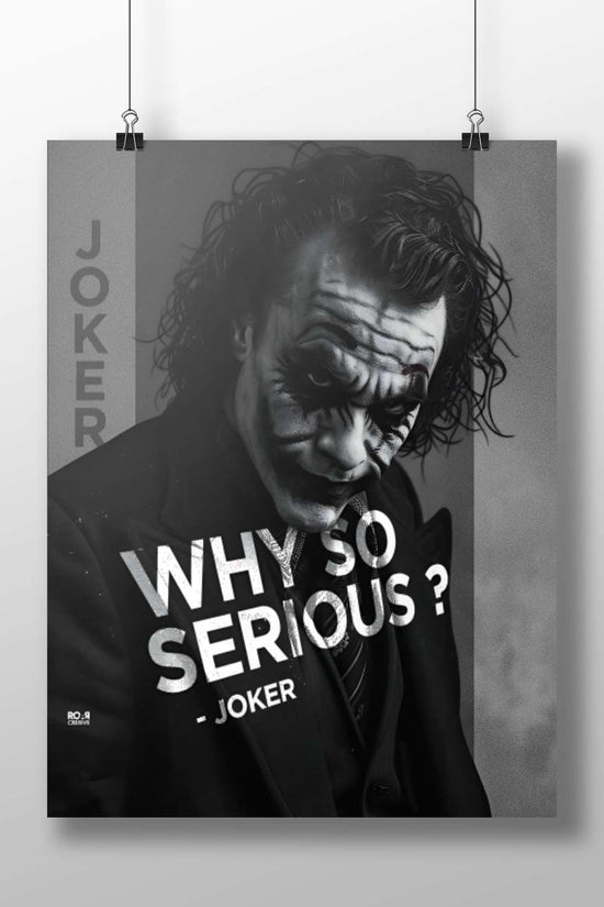 Joker (character from DC Comics' The Dark Knight franchise) Joker - Noir Icon Poster