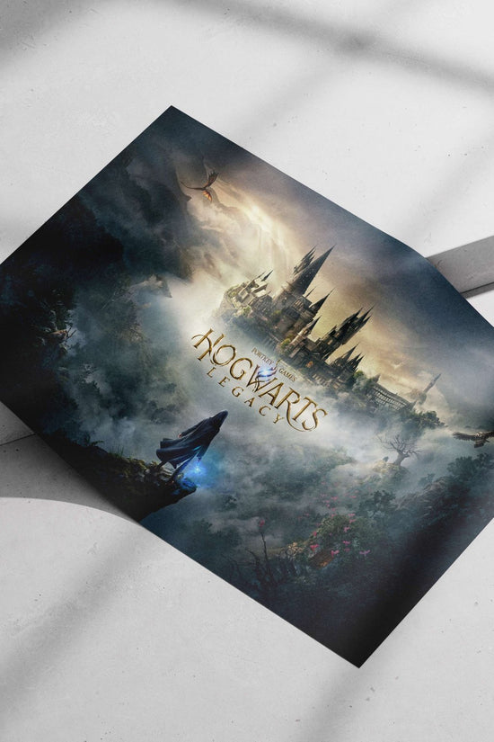 Hogwarts Legacy (video game) Main Subject: Hogwarts Legacy (video game) Matte poster print — Gaming wall art India |