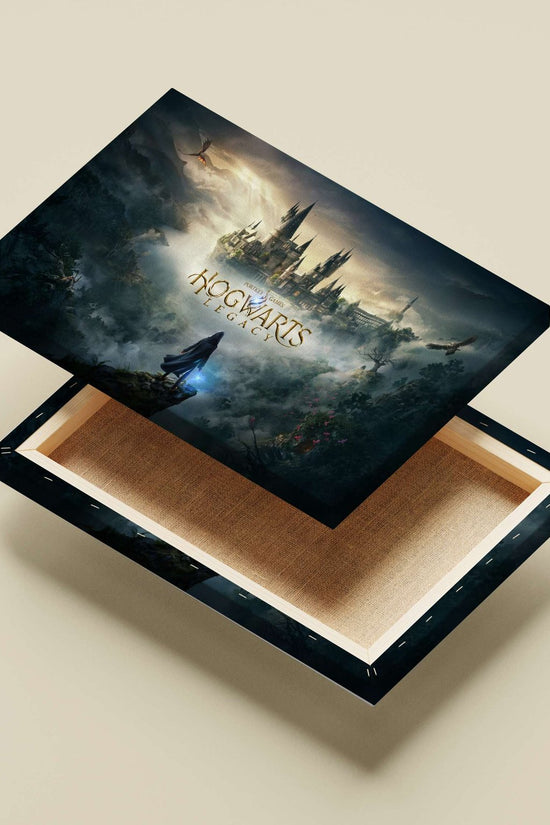Hogwarts Legacy (video game) Main Subject: Hogwarts Legacy (video game) Canvas wall art — Gaming wall art India | PosterBoizz
