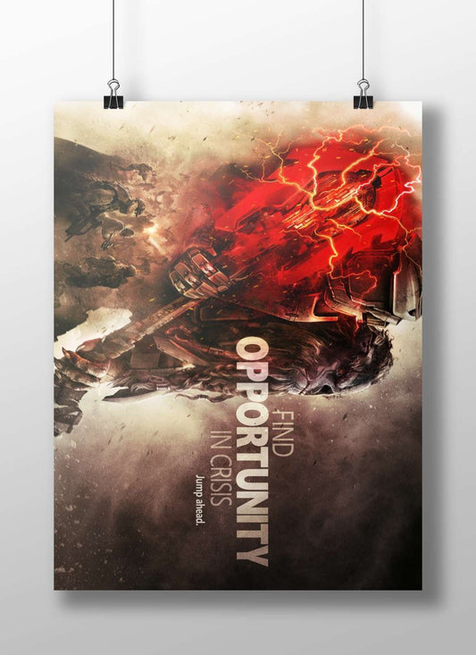 War Machine (Marvel franchise) Main Subject: War Machine (Marvel franchise) Matte BoizzBoard rigid print — Superhero wall