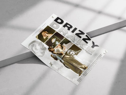Drake Collage Poster | Champagne Papi Aesthetic Wall Art for Hip-Hop & Rap Fans