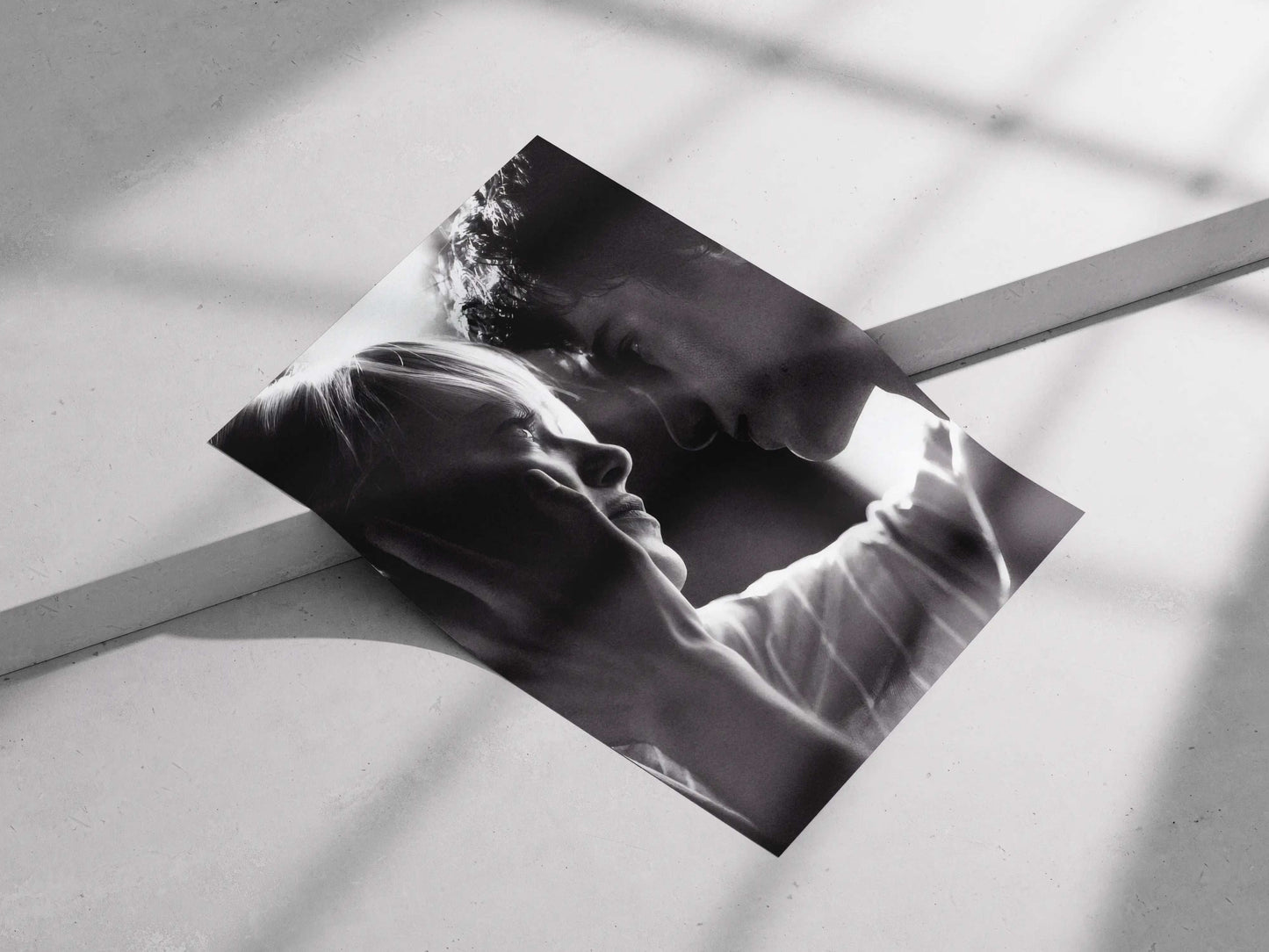 Call Me By Your Name Elio & Oliver Intimate Portrait Poster - Romantic Drama Black & White Film Art Print