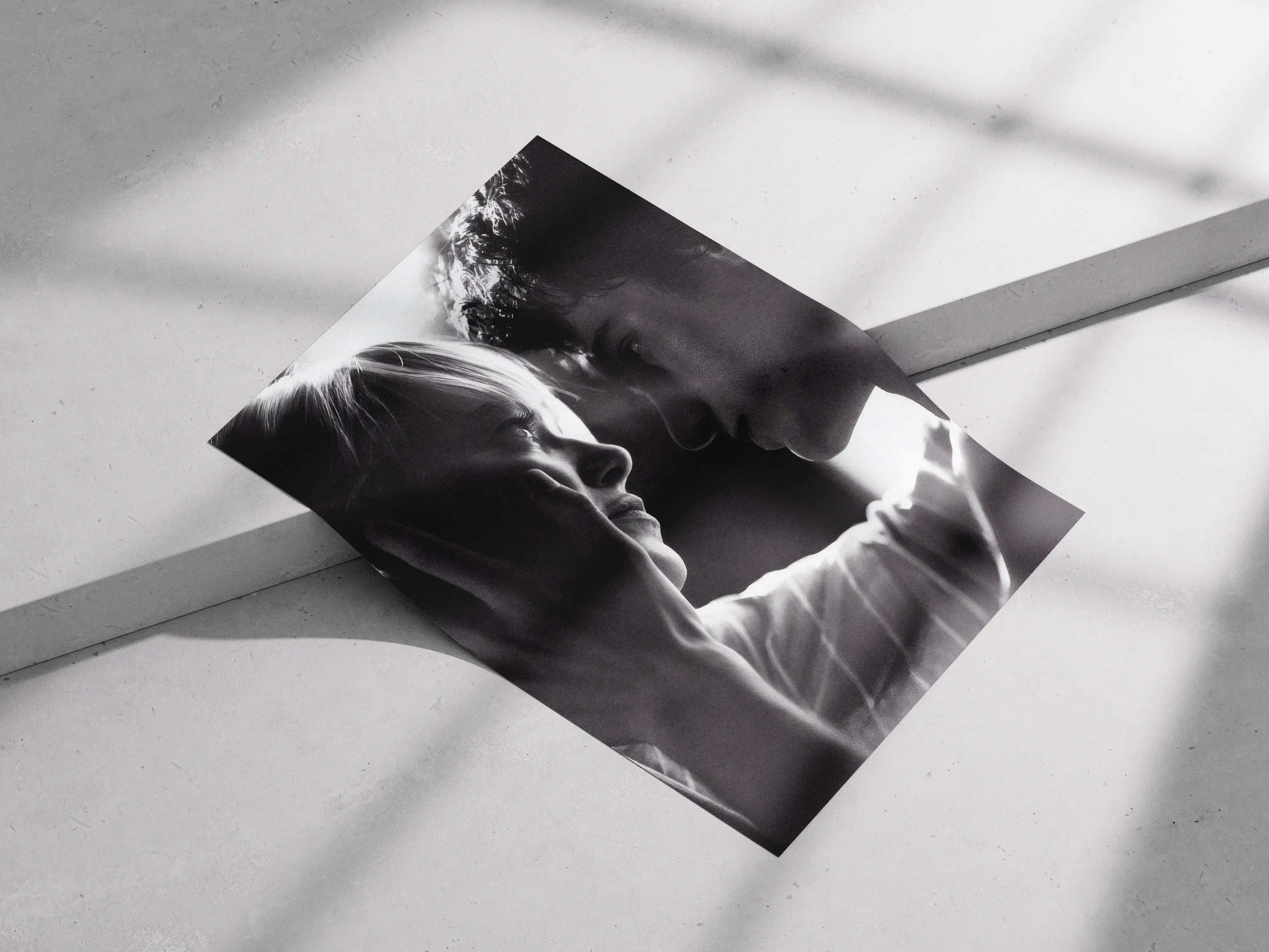 Call Me By Your Name Elio & Oliver Intimate Portrait Poster - Romantic Drama Black & White Film Art Print