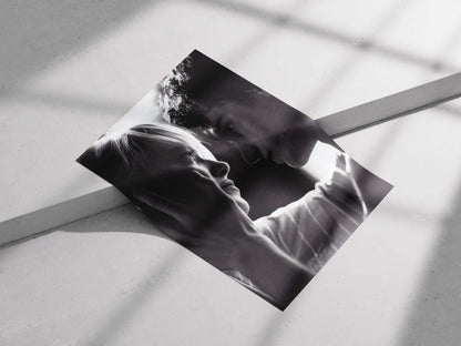 Call Me By Your Name Elio & Oliver Intimate Portrait Poster - Romantic Drama Black & White Film Art Print