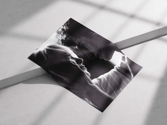 Call Me By Your Name Elio & Oliver Intimate Portrait Poster - Romantic Drama Black & White Film Art Print