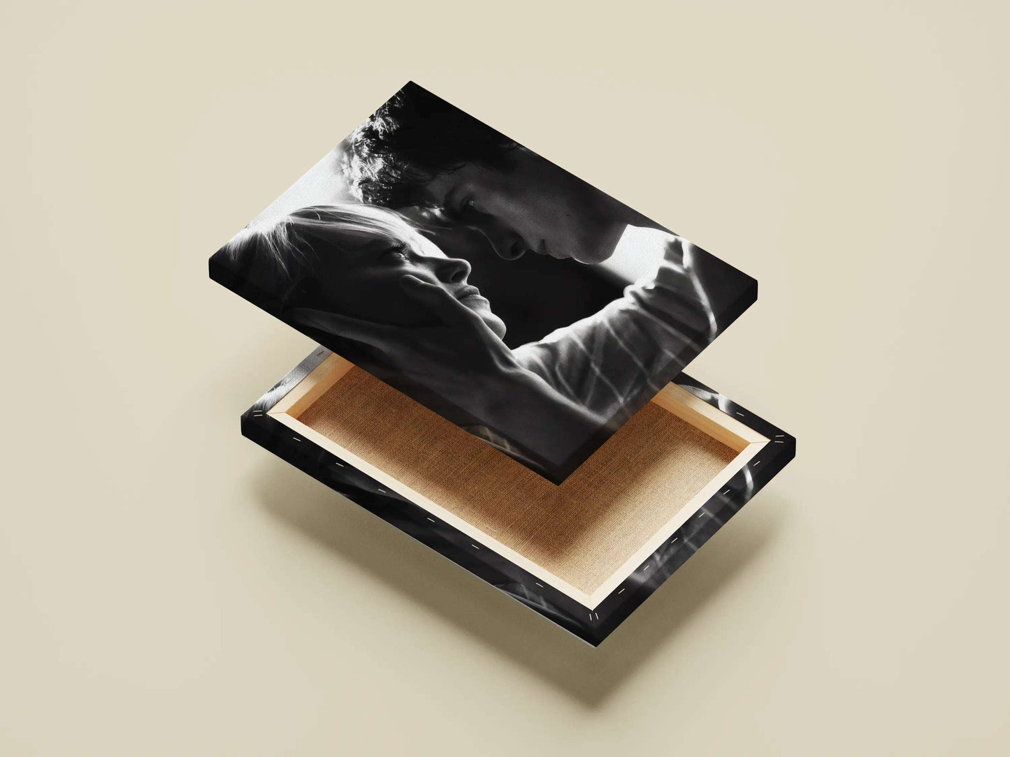 Call Me By Your Name Elio & Oliver Intimate Portrait Poster - Romantic Drama Black & White Film Art Print