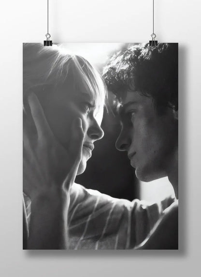 Call Me By Your Name Elio & Oliver Intimate Portrait Poster - Romantic Drama Black & White Film Art Print