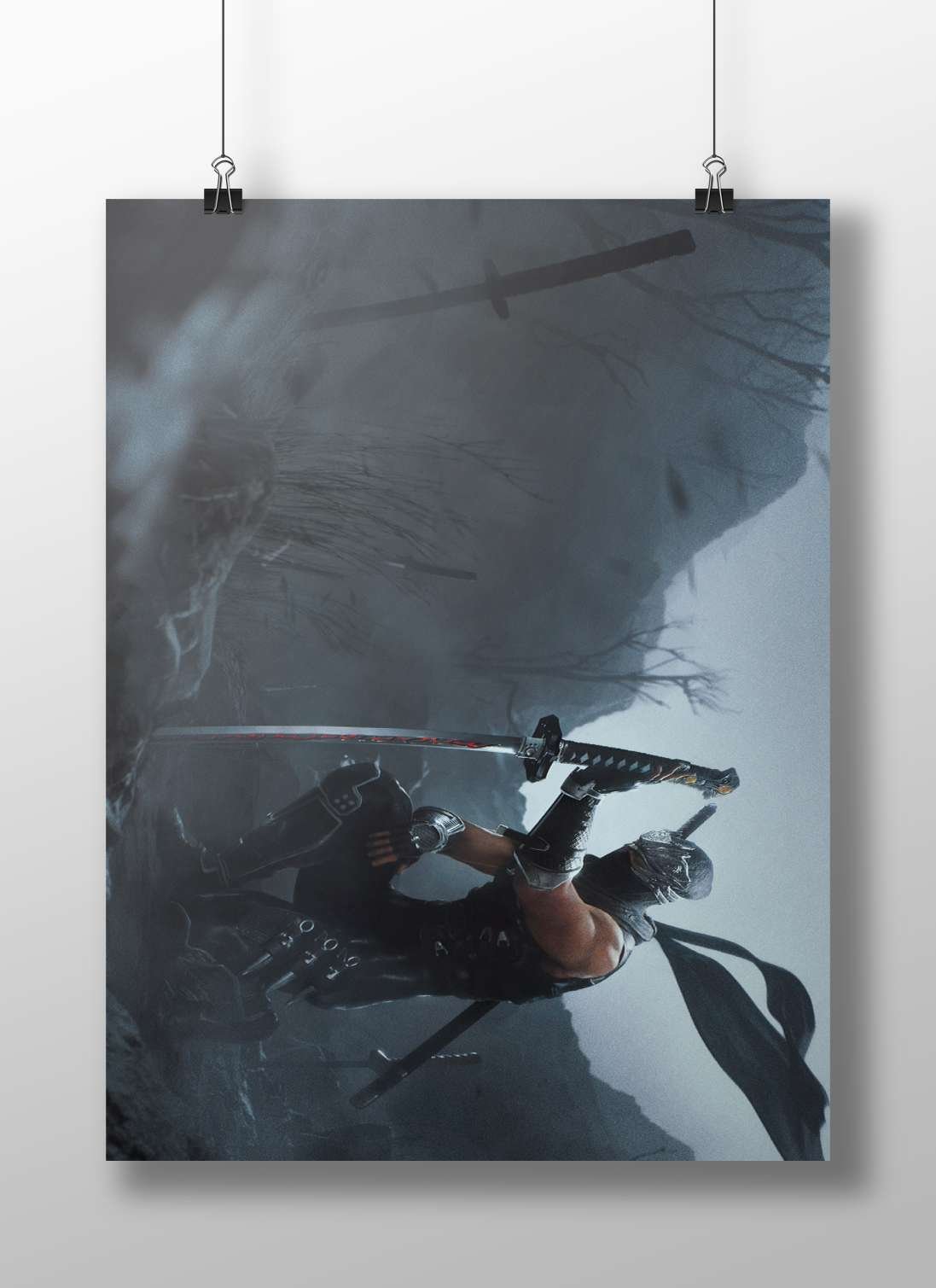 Ryu Hayabusa (Ninja Gaiden franchise) Main Subject: Ryu Hayabusa (Ninja Gaiden franchise) Matte BoizzBoard rigid print —