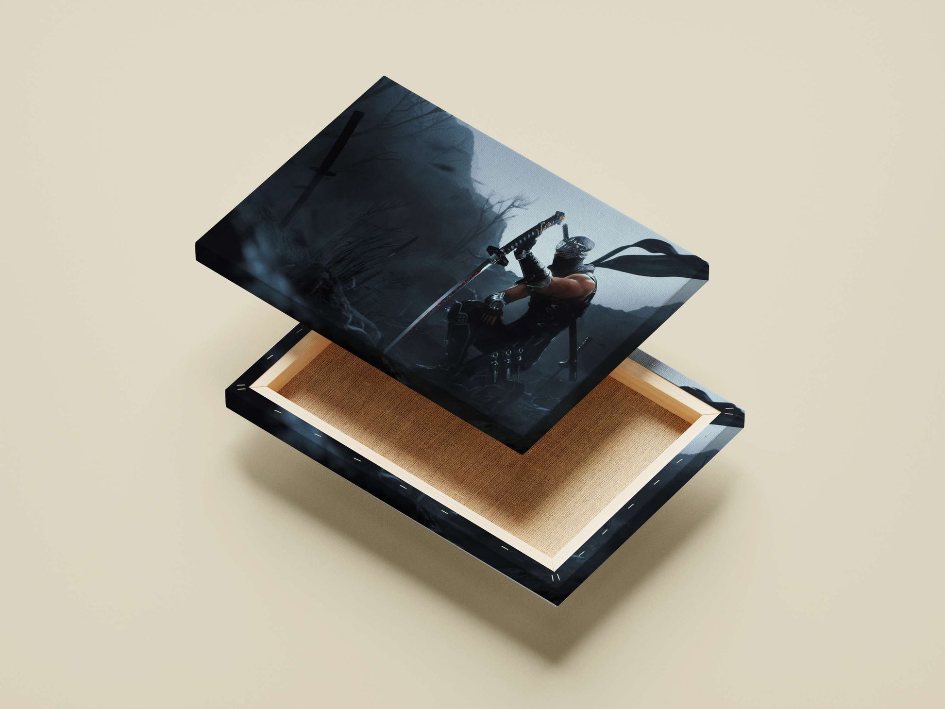 Ryu Hayabusa (Ninja Gaiden franchise) Main Subject: Ryu Hayabusa (Ninja Gaiden franchise) Canvas wall art — Gaming wall art