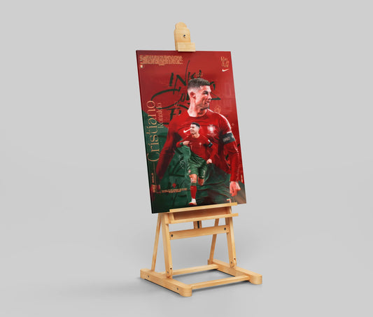 Cristiano Ronaldo Portugal Poster – Iconic Football Wall Art | CR7 Captain Tribute Print