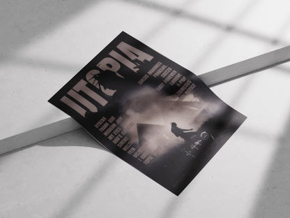 Travis Scott Utopia Poster | Dark Aesthetic Rap Album Wall Art Print