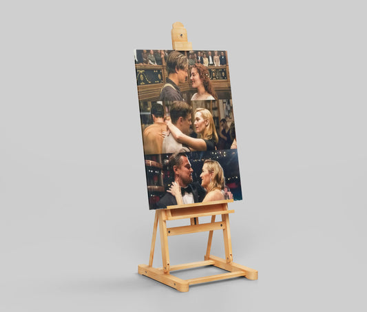 Leonardo DiCaprio & Kate Winslet Friendship Evolution Art Print - Iconic Duo Movie Tribute Poster