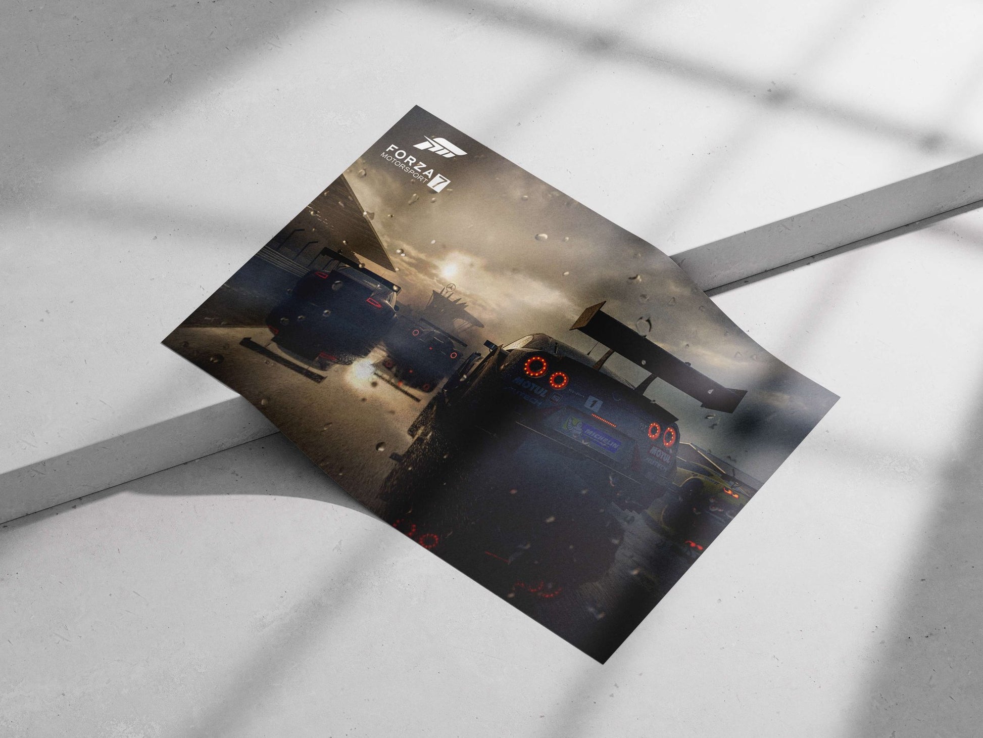 Nissan GT-R from Forza Motorsport 7 Main Subject: Nissan GT-R from Forza Motorsport 7 Matte poster print — Cars wall art