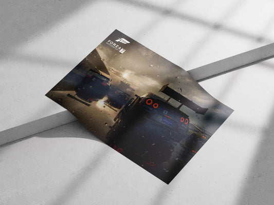 Nissan GT-R from Forza Motorsport 7 Main Subject: Nissan GT-R from Forza Motorsport 7 Matte poster print — Cars wall art