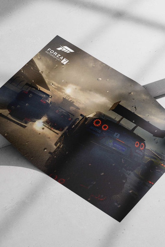 Race cars from Forza Motorsport 7 Main Subject: Race cars from Forza Motorsport 7 Matte poster print — Cars wall art India |