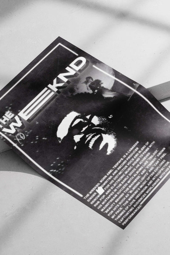 The Weeknd (real name Abel Tesfaye) The Weeknd - Iconic Pop Star Poster