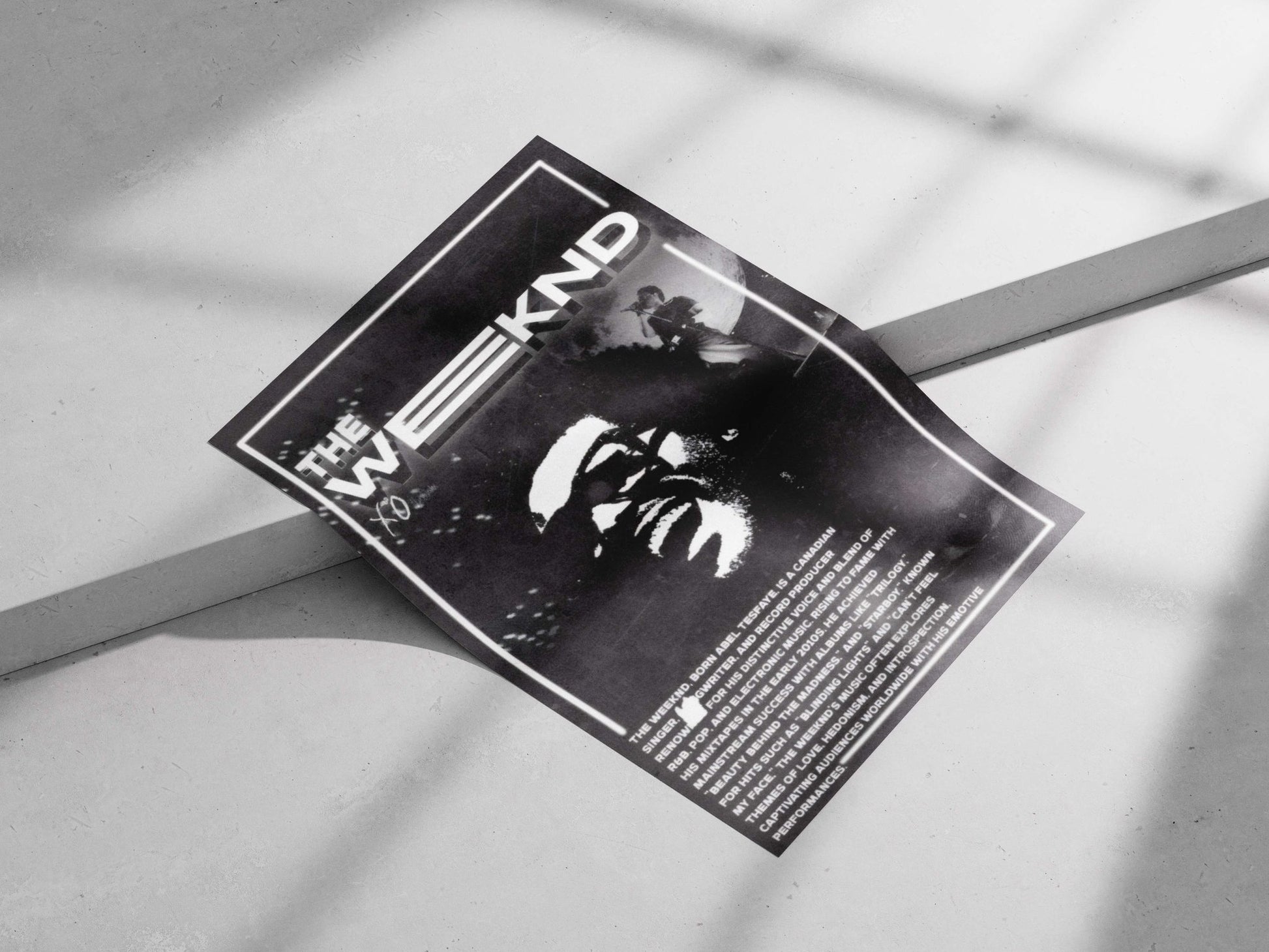 The Weeknd (real name Abel Tesfaye) The Weeknd - Iconic Pop Star Poster