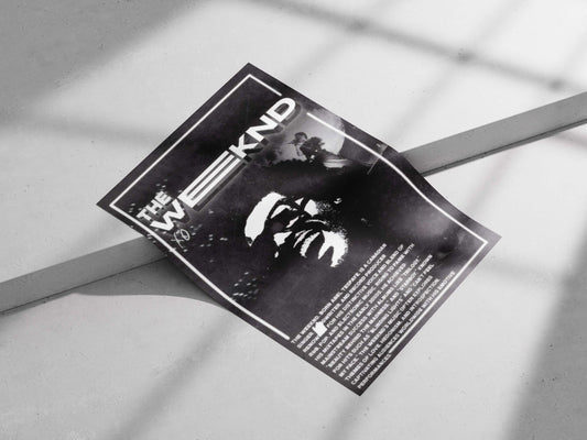 The Weeknd (real name Abel Tesfaye) The Weeknd - Iconic Pop Star Poster