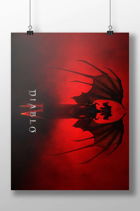 Diablo III demonic character Main Subject: Diablo III demonic character Matte BoizzBoard rigid print — Gaming wall art India