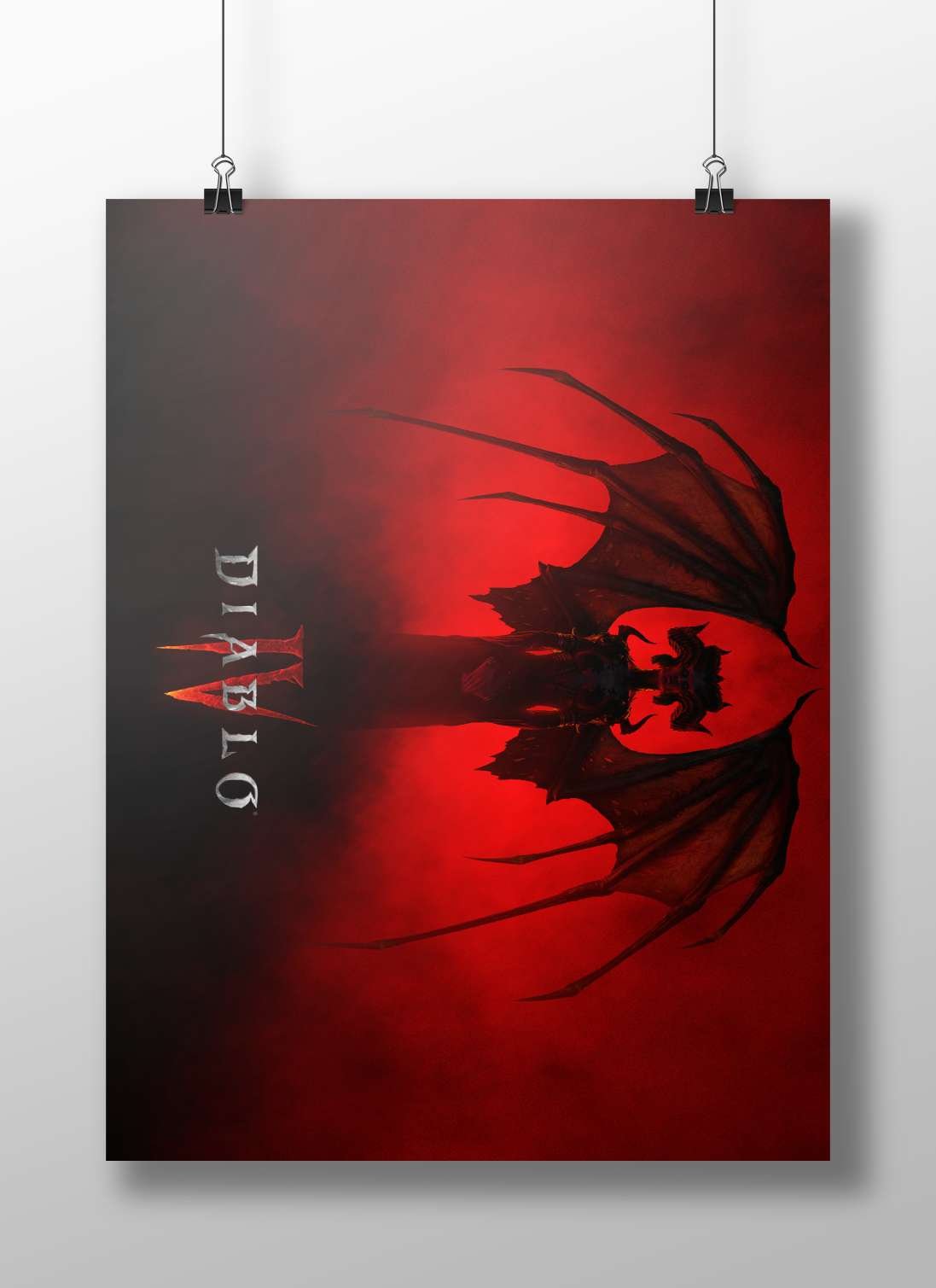 Diablo III demonic character Main Subject: Diablo III demonic character Matte BoizzBoard rigid print — Gaming wall art India