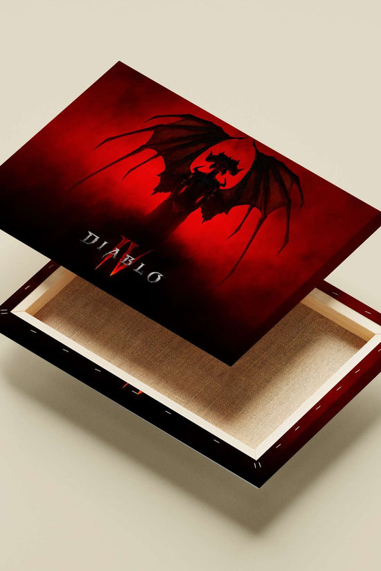 Diablo III demonic character Main Subject: Diablo III demonic character Canvas wall art — Gaming wall art India | PosterBoizz