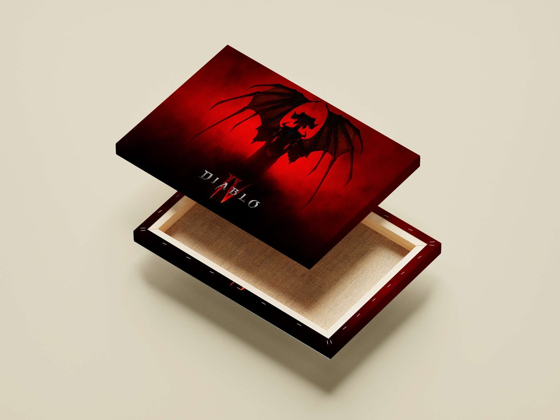 Diablo III demonic character Main Subject: Diablo III demonic character Canvas wall art — Gaming wall art India | PosterBoizz