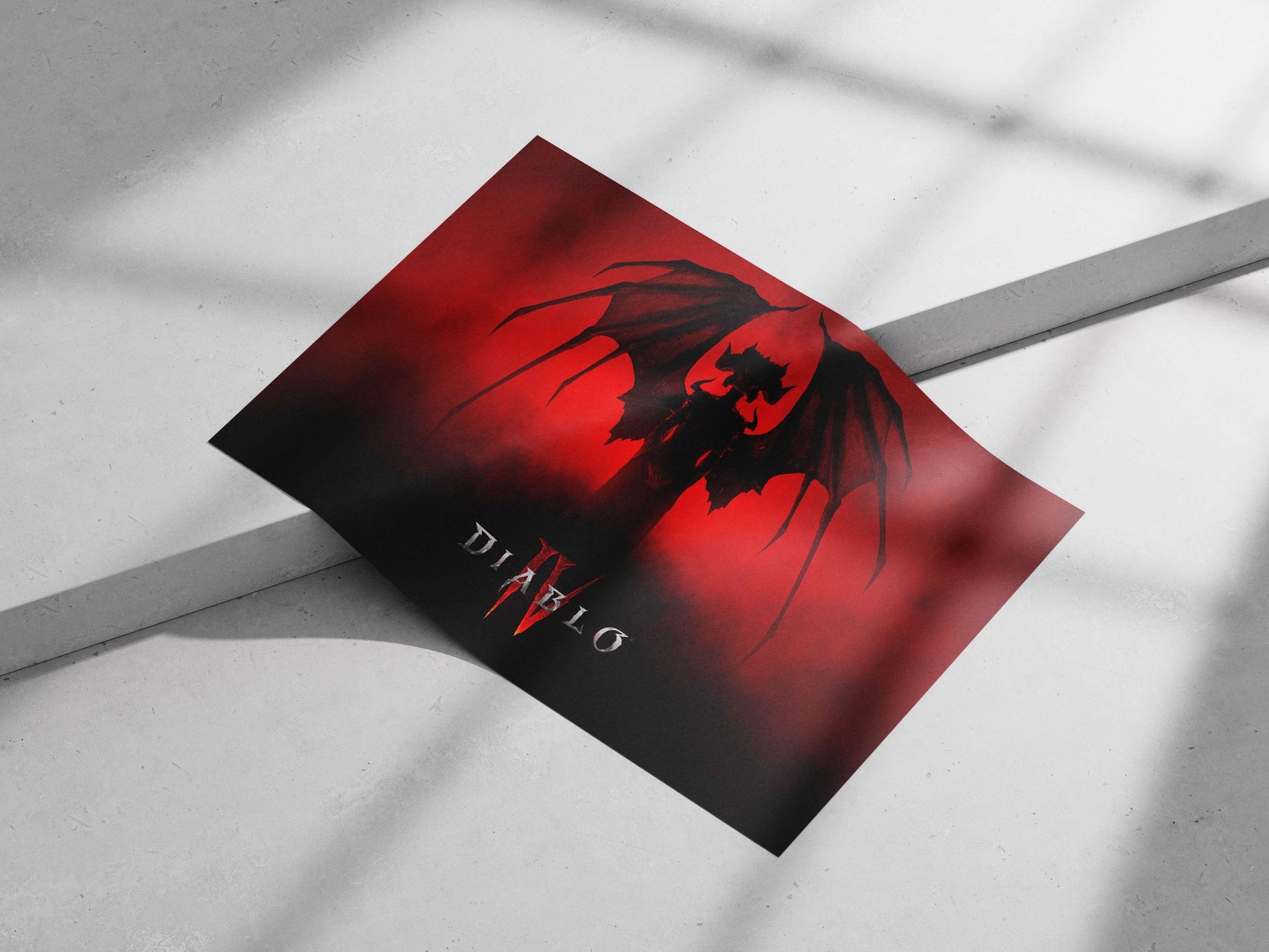 The Diablo III franchise branding featuring the Queen of Pain (a demon character) and the "DIABLO III" logo. Main Subject: