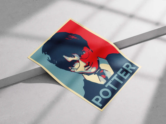 Harry Potter Pop Art "POTTER" Iconic Character Print - Hope Style Fan Art Poster