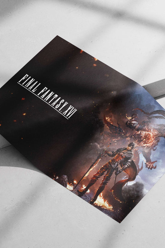Final Fantasy XVI Main Subject: Final Fantasy XVI Matte poster print — Anime wall art India | PosterBoizz