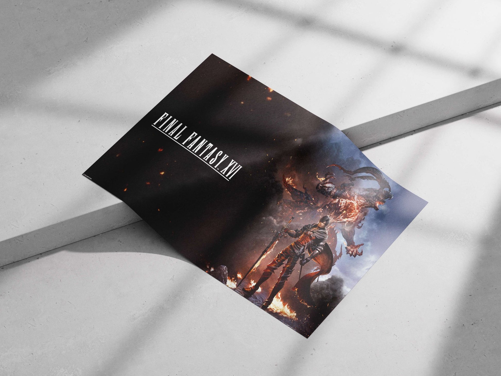 Final Fantasy XVI Main Subject: Final Fantasy XVI Matte poster print — Anime wall art India | PosterBoizz