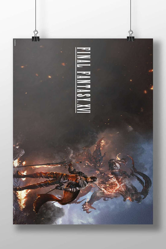 Final Fantasy XVI Main Subject: Final Fantasy XVI Matte BoizzBoard rigid print — Anime wall art India | PosterBoizz