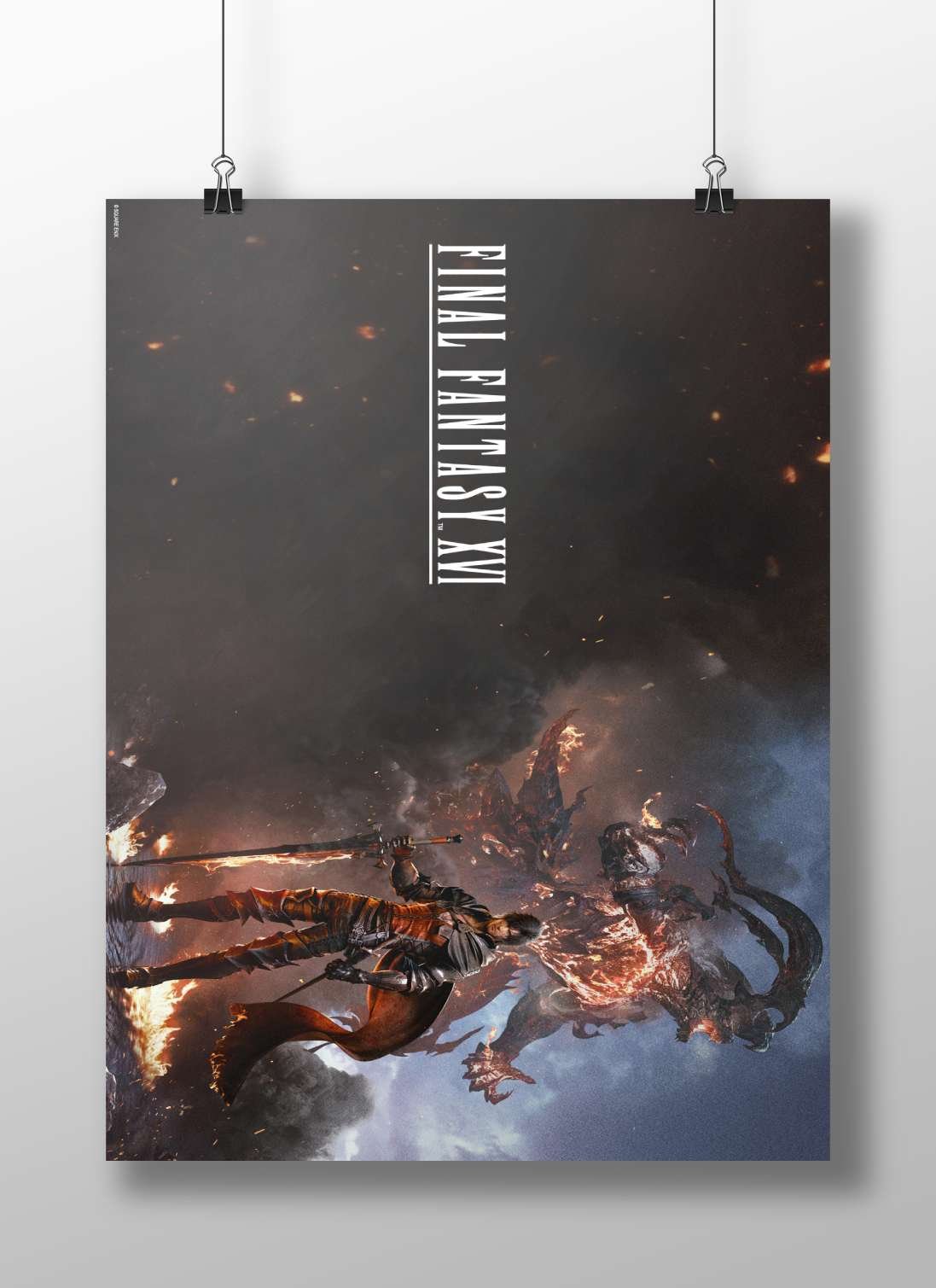 Final Fantasy XVI Main Subject: Final Fantasy XVI Matte BoizzBoard rigid print — Anime wall art India | PosterBoizz