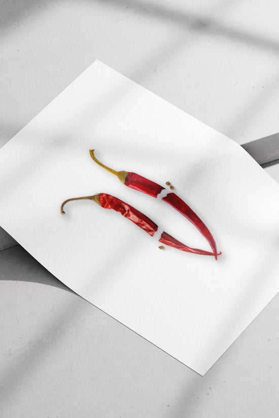 Red Chili Pepper Bhagwa Chilli - Vibrant Harvest Poster