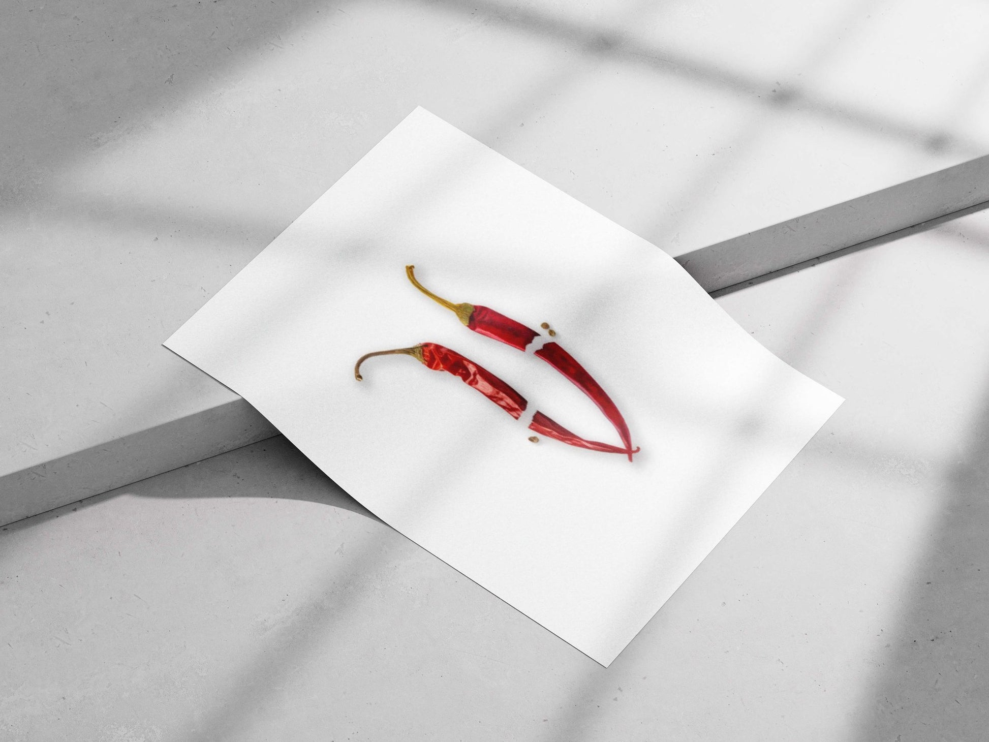 Red Chili Pepper Bhagwa Chilli - Vibrant Harvest Poster