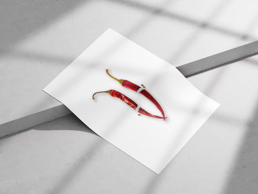 Red Chili Pepper Bhagwa Chilli - Vibrant Harvest Poster