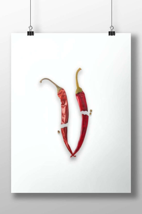 Red Chili Pepper Bhagwa Chilli - Vibrant Harvest Poster