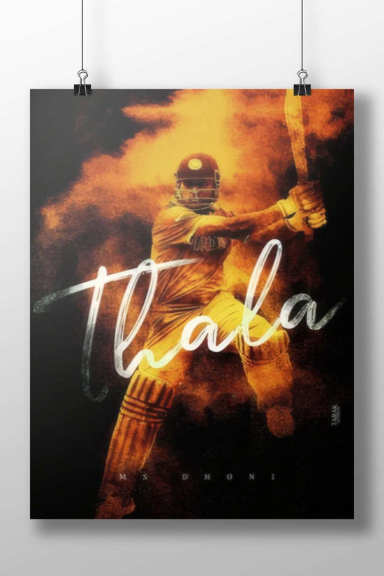 Ms Dhoni - Legend Of Cricket Poster