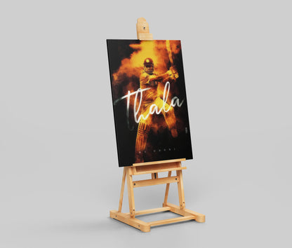 Thala Poster – MS Dhoni Fire Art Tribute | CSK Legend Cricket Wall Print