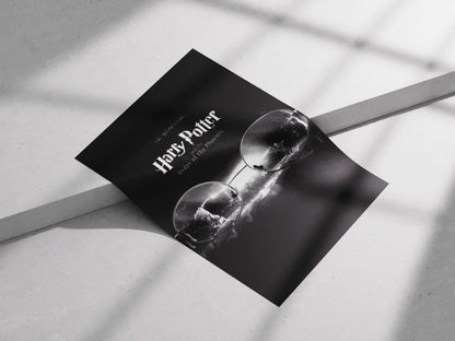 Harry Potter and the Order of the Phoenix Minimalist Movie Poster - Broken Glasses Symbolic Art Print
