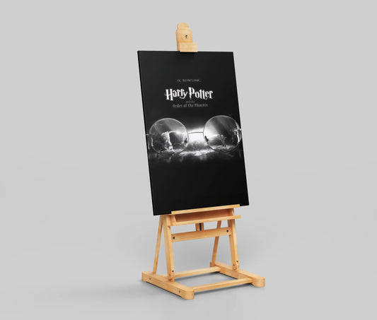 Harry Potter and the Order of the Phoenix Minimalist Movie Poster - Broken Glasses Symbolic Art Print
