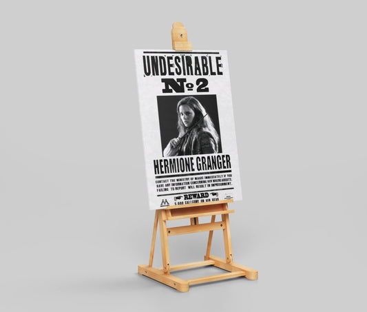 Hermione Granger "Undesirable No. 2" Harry Potter Wanted Poster - Ministry of Magic Propaganda Print