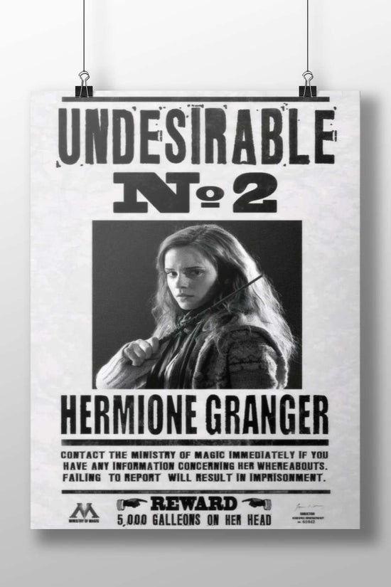 Hermione Granger from the Harry Potter franchise. Hermione Granger - Wise Muggle Born Poster