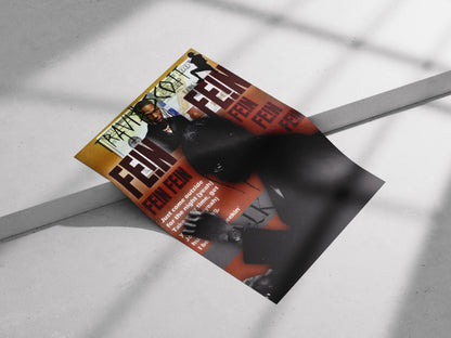 Travis Scott FE!N Poster | UTOPIA Album Art Print | Rage Aesthetic Hip-Hop Decor