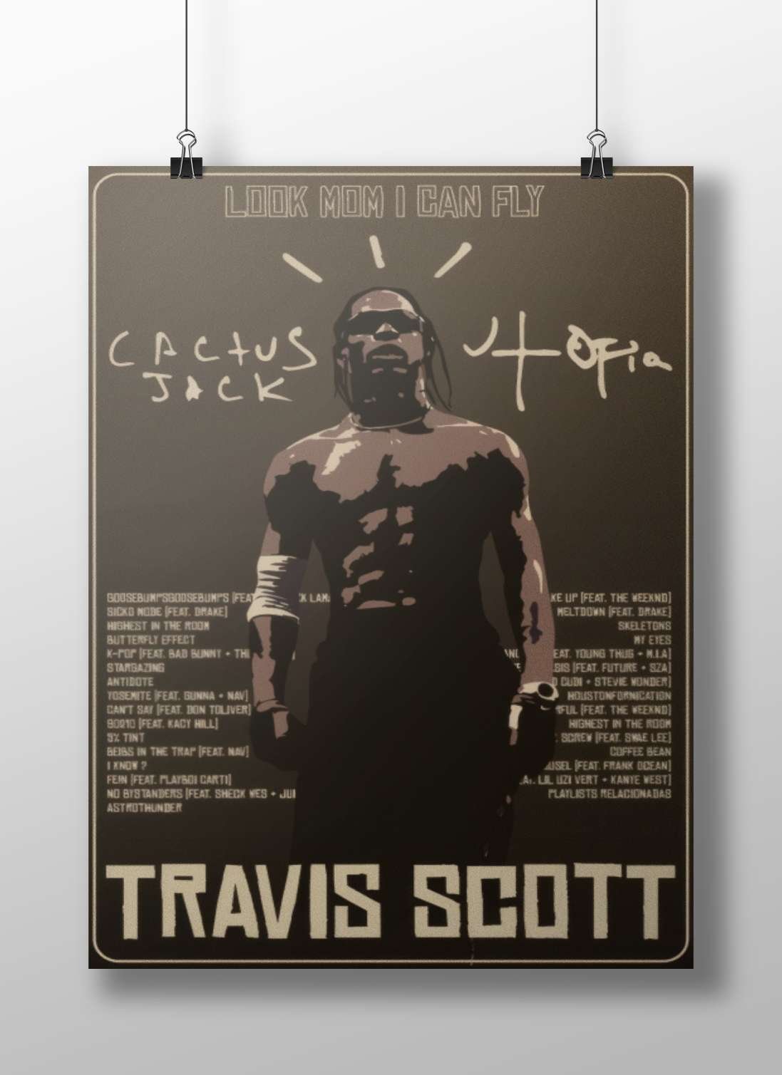 Travis Scott - Stylized Poster