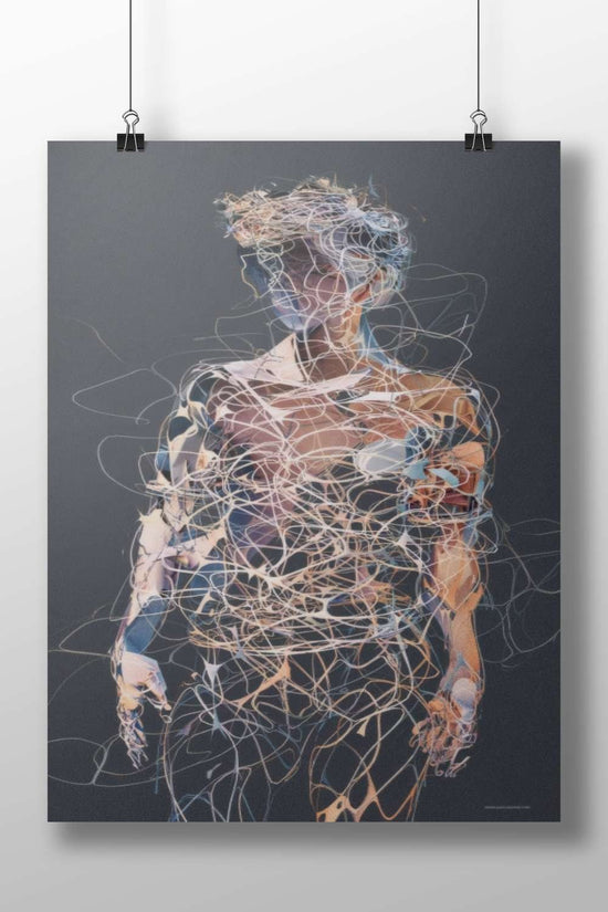 Abstract Human Figure - Minimalist Poster