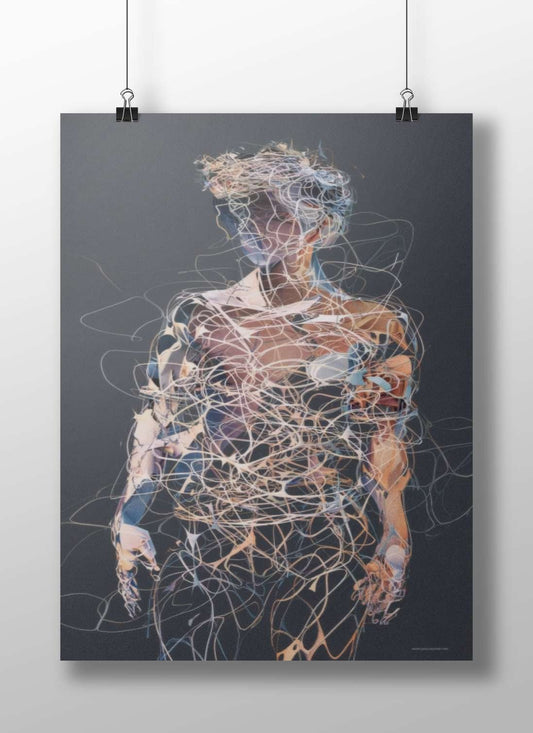 Abstract Human Figure - Minimalist Poster