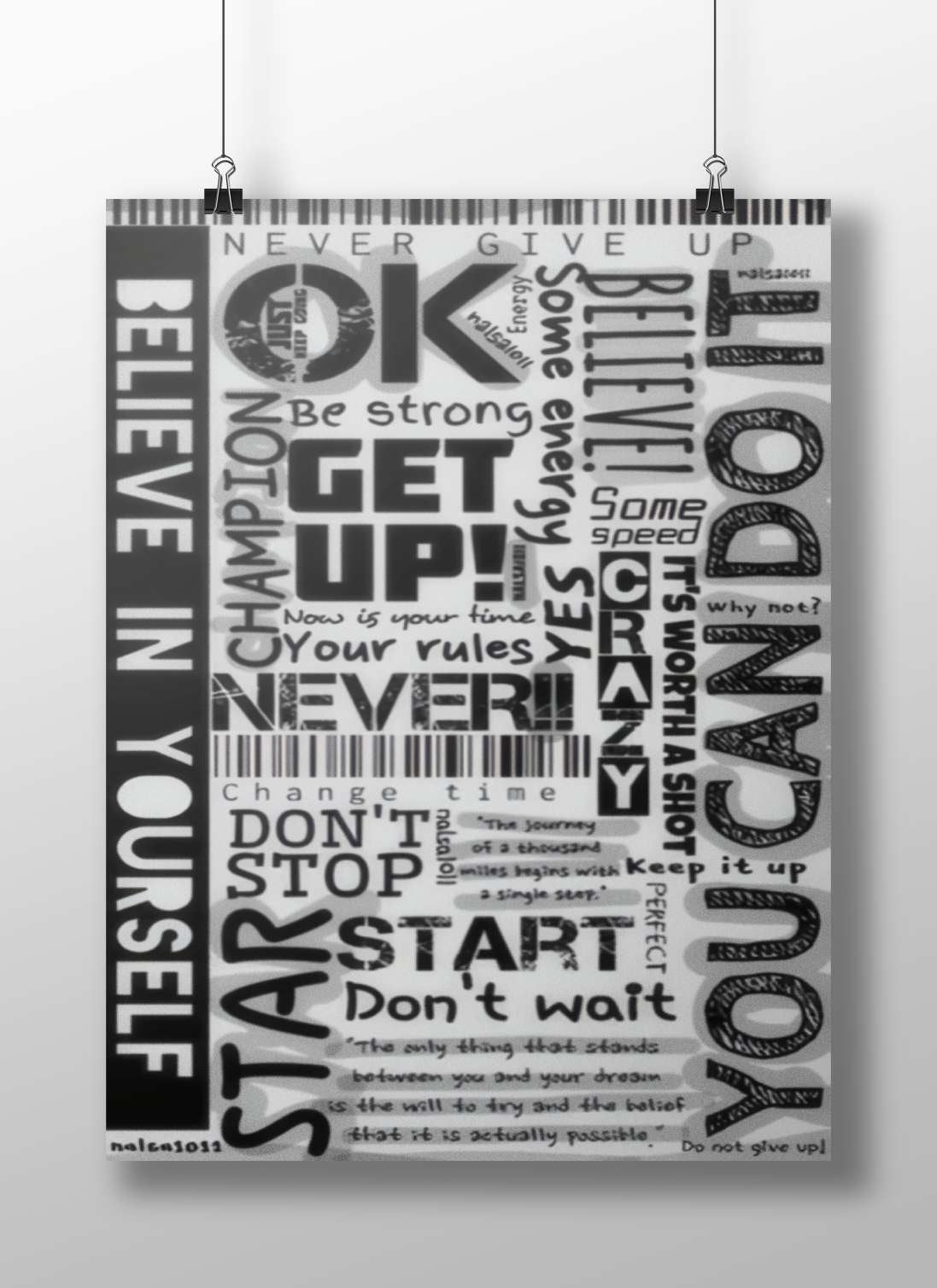 Don'T Stop - Endure Perseverance Poster