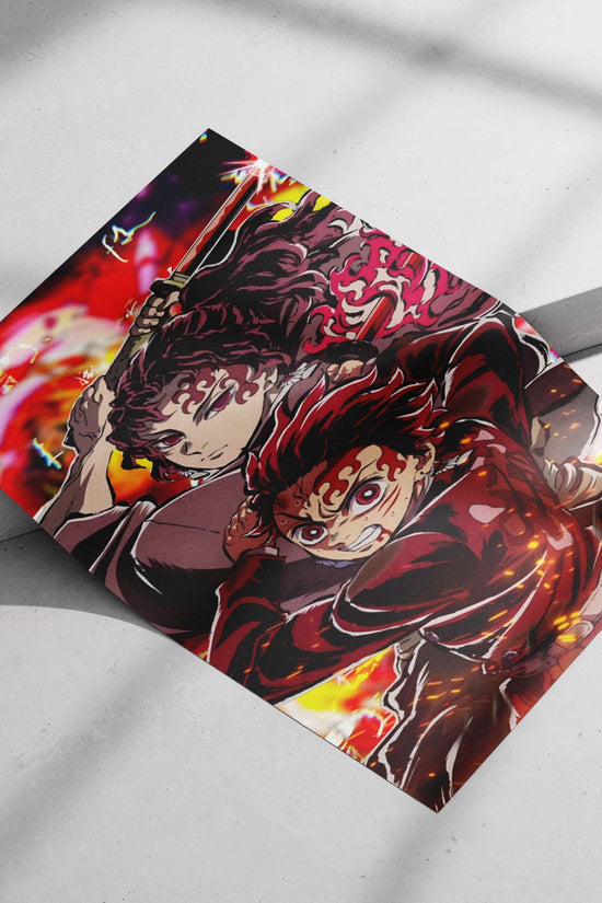 Tanjiro Kamado and Nezuko Kamado from Demon Slayer Tanjiro And Nezuko - Strength And Sacrifice